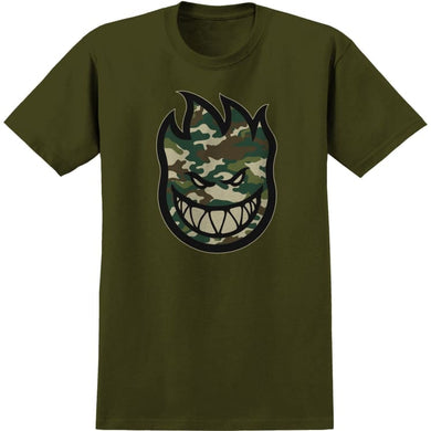 Spitfire Tee Camo Bighead Military Green Large