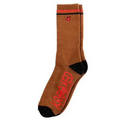 Krooked Socks OG Bird Brown/Red/Black