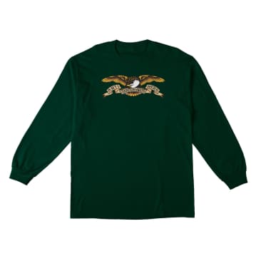 Anti Hero Long Sleeve Tee Eagle Forest Green