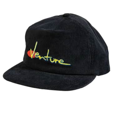 Venture Snapback Adjustable 90's Cord Black