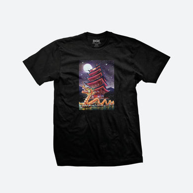 DGK Tee Golden Dragon Black Large