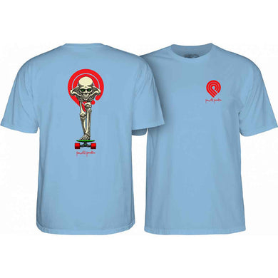 Powell Peralta T-Shirt Tucking Skeleton Baby Blue