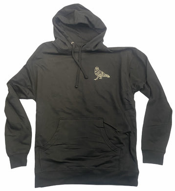 Precision Hoodie Black Mosaic Pigeon and Circle P