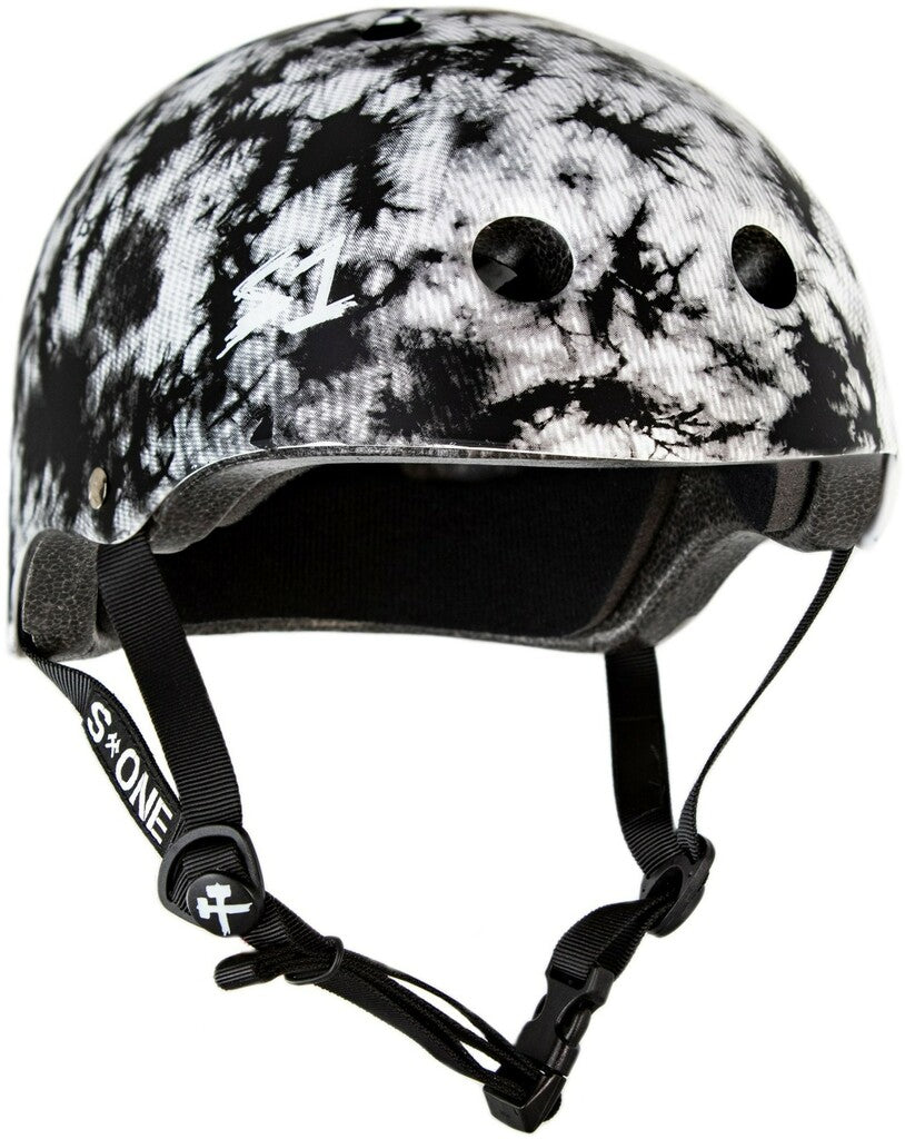 S-One Helmet Lifer Black and White Tie Dye