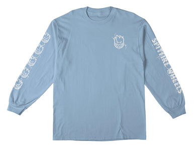 Spitfire L/S Tee Shattered Lil Bighead Light Blue