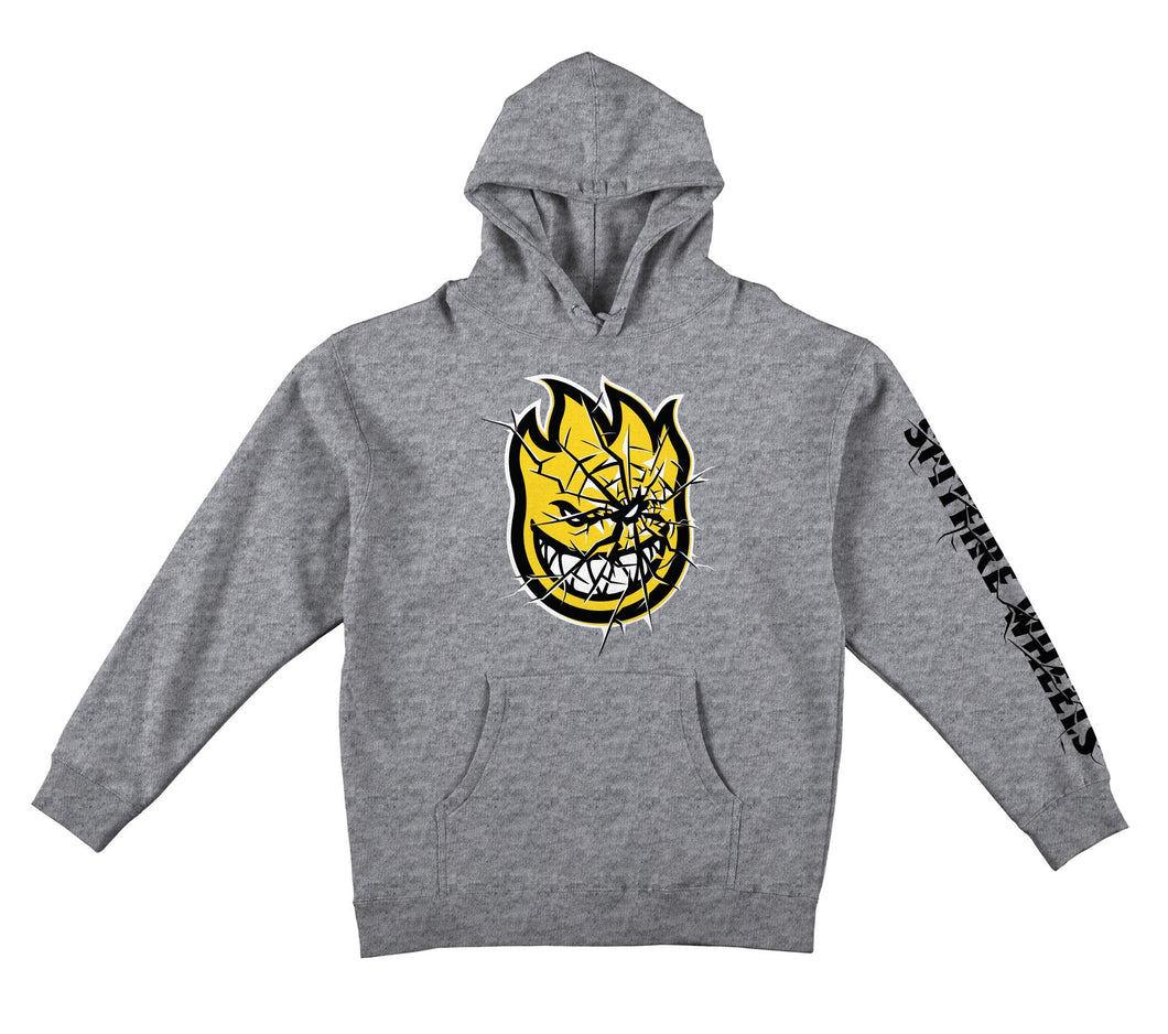 Spitfire Hoodie Shattered Bighead Silver