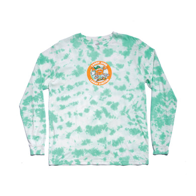 Lakai Long Sleeve Tee Skate Club Tie Dye White/Light Green