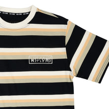 Load image into Gallery viewer, Welcome Tee Medius Stripe Knit Black/Sand