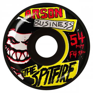 Spitfire Wheels 54mm Arson Biz Black F4 Concial 99a