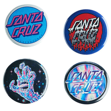 Santa Cruz Crystal Button Pack Assorted