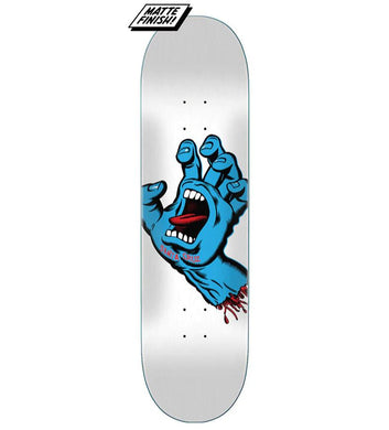 Santa Cruz Deck 8.25 Screaming Hand White