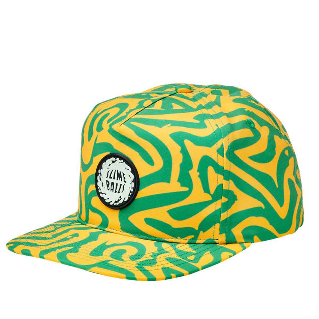 Slime Balls Hat Snapback After Dark Green/Yellow