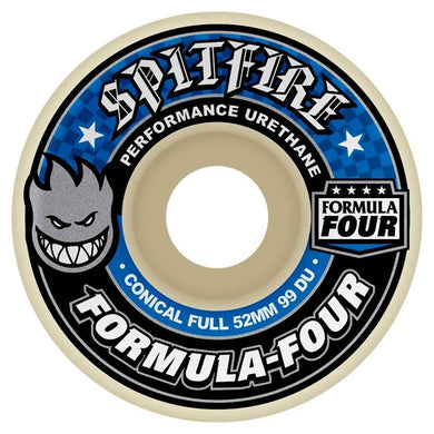 Spitfire Wheels 52mm Conical Full Blue 99a Formula4