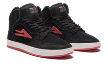 Load image into Gallery viewer, Lakai Telford Black/Red Suede Doom Sayers