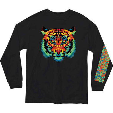 Thank You Long Sleeve Tiger Black