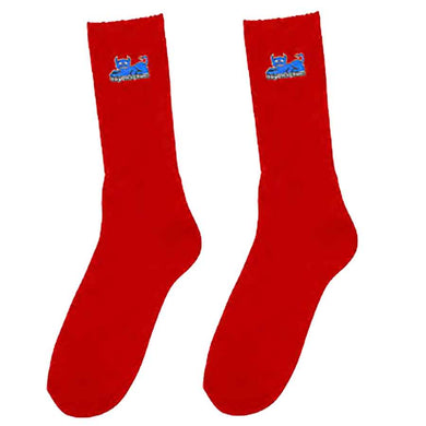 Toy Machine Socks Devil Cat Red