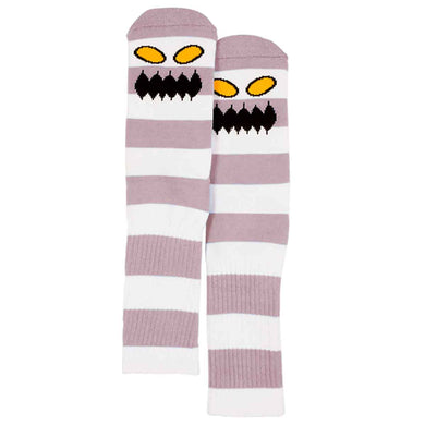 Toy Machine Socks Monster Big Stripe Mauve