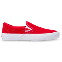Load image into Gallery viewer, Vans Slip On Suede Red/White