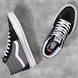 Vans sk8 on sale hi grey black