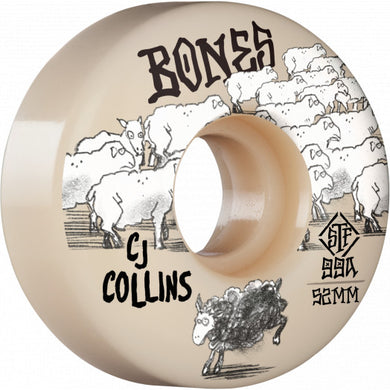 Bones Wheels STF 52mm CJ Collins Pro Model Black Sheep 99a