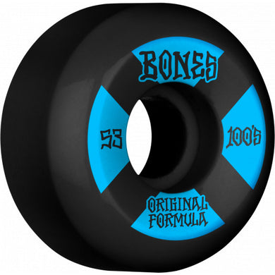 Bones 100's 53mm V5 Sidecut Black Wheels