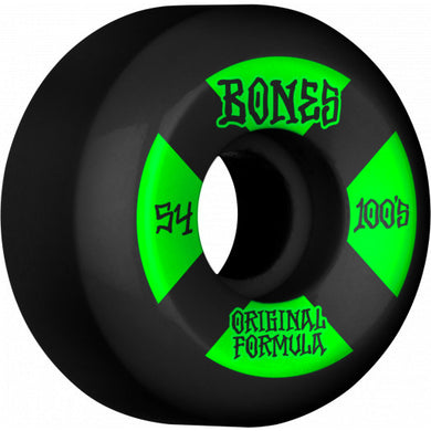 Bones 100's 54mm V5 Sidecut Black
