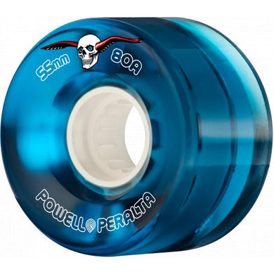 Powell Cruiser Wheel 55mm - Blue Clear 80A