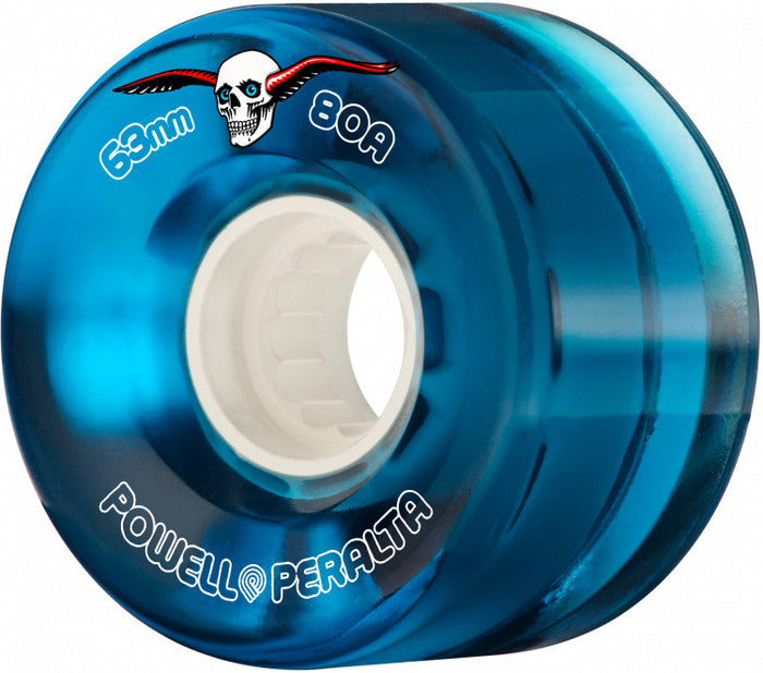 Powell Cruiser Wheel 63mm - Blue Clear 80A