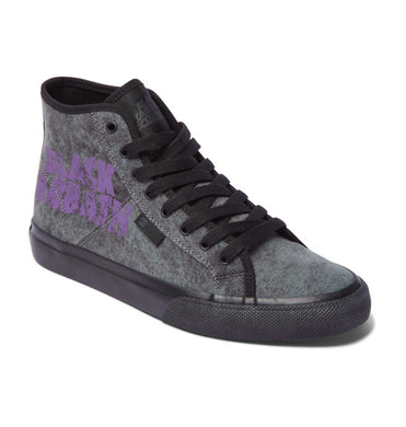DC X Black Sabbath Manual Hi Black Wash Purple