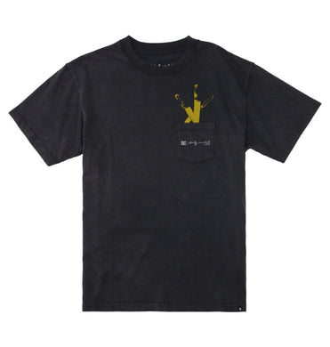 DC T-Shirt Star Pocket Cow Andy Warhol Black Acid