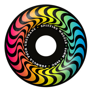 Spitfire Wheels 53mm Formula4 Radial Trippy Swirl Black 99a
