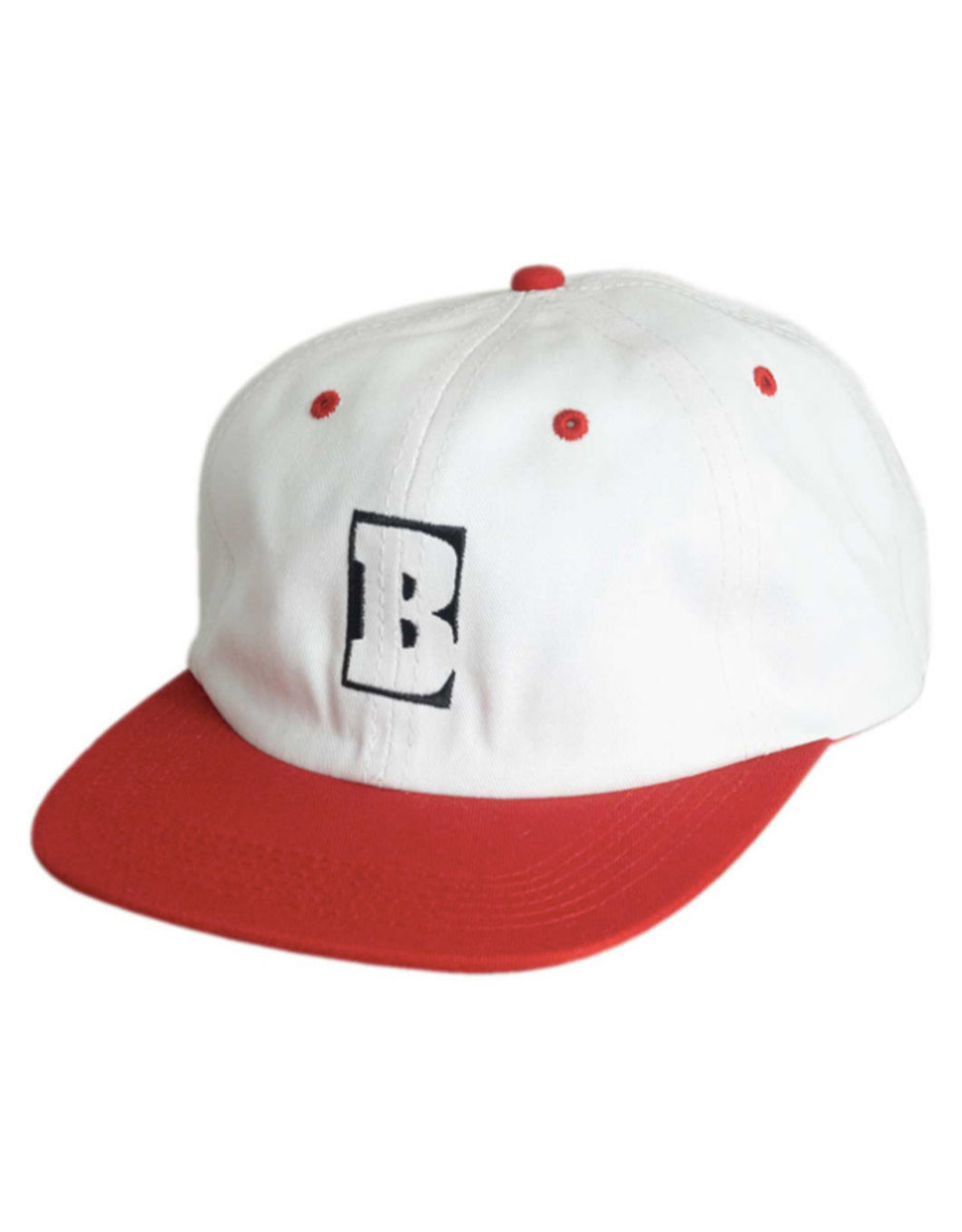 Baker Hat Capital B White Red