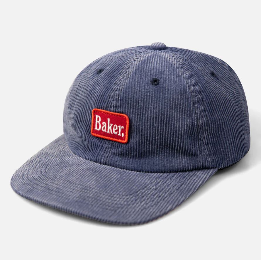 Baker Hat Red Label Navy Corduroy Snapback