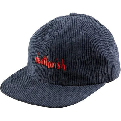Deathwish Hat Roo Navy Corduroy Snapback