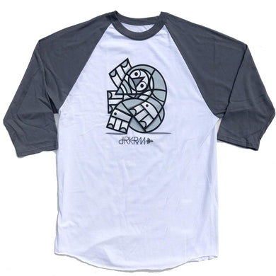 Darkroom 3/4 Sleeve Shirt Balled Up White Grey