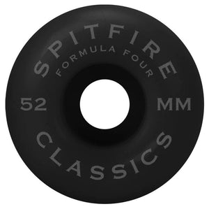 Spitfire Wheels 52mm Classics Blackout 101