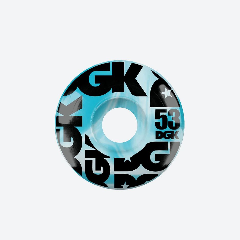 DGK Wheels 53mm Swirl Blue