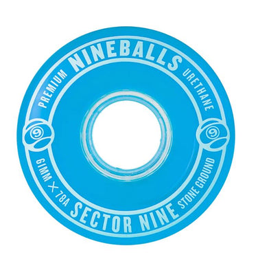 Sector 9 Wheel 61mm 78A Nine Balls Blue White Print