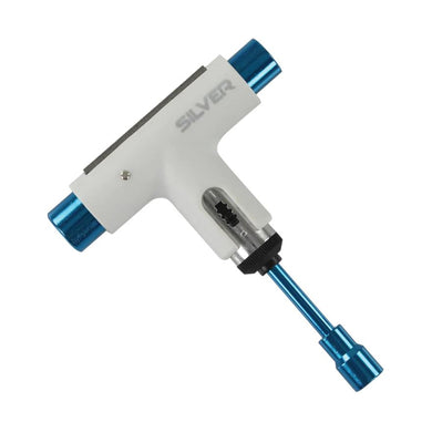 Silver Skate Tool Whiteout White/Blue