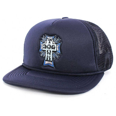 Dogtown Hat Cross Patch Mesh Blue