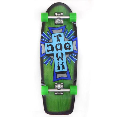 Dogtown Cruiser Complete Cross Logo 70's Classic Black Fade 10.0