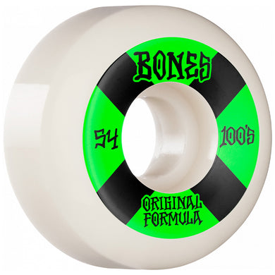 Bones 100's 54mm V5 Sidecut White