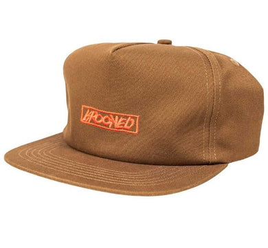 Krooked Hat Moonsmile Script Brown Snapback