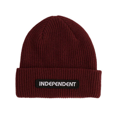 Independent Trucks Beanie B/C Groundwork Long Shoreman Burgundy