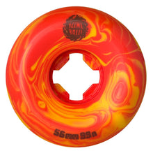 Load image into Gallery viewer, Slime Ball Wheels 56mm Burger Speed Balls Red/Yellow Swirl 99a