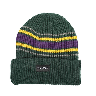Theories Beanie Burst Stripe Alpine Green