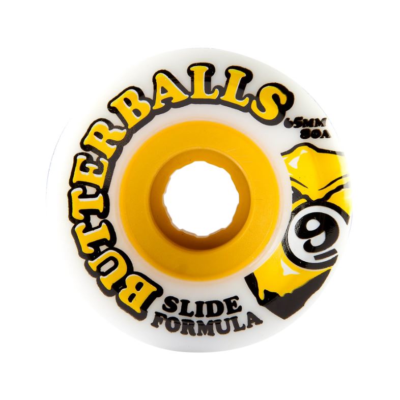 Sector 9 wheel 65mm 80a Butterball Slide White