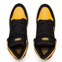 Load image into Gallery viewer, Lakai Telford High Black/Yellow Suede 11.0