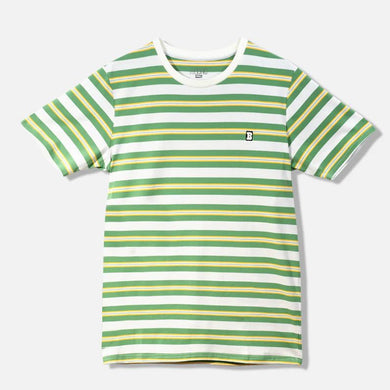 Baker Tee Stripe Capital B Green/Yellow