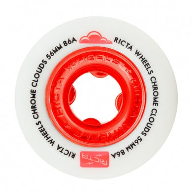 Ricta wheels 56mm Chrome Cloud Red 86a